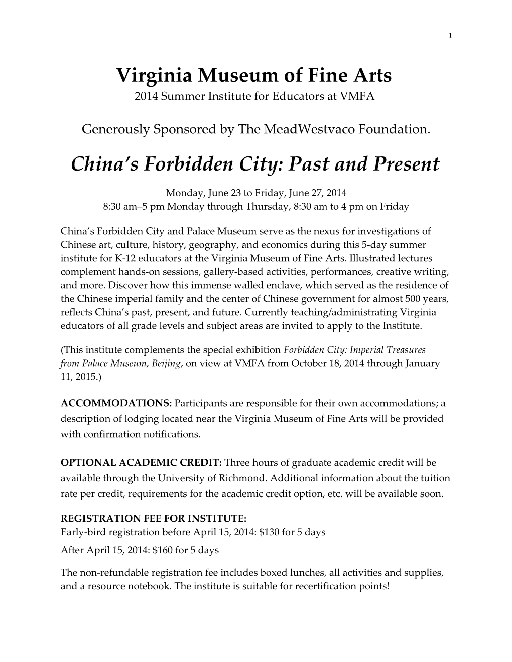 VAEA Newsletter Article March 1, 2008; Museum Director