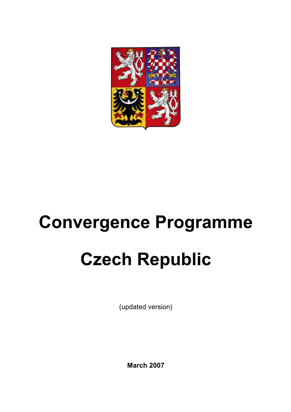 Convergence Programme