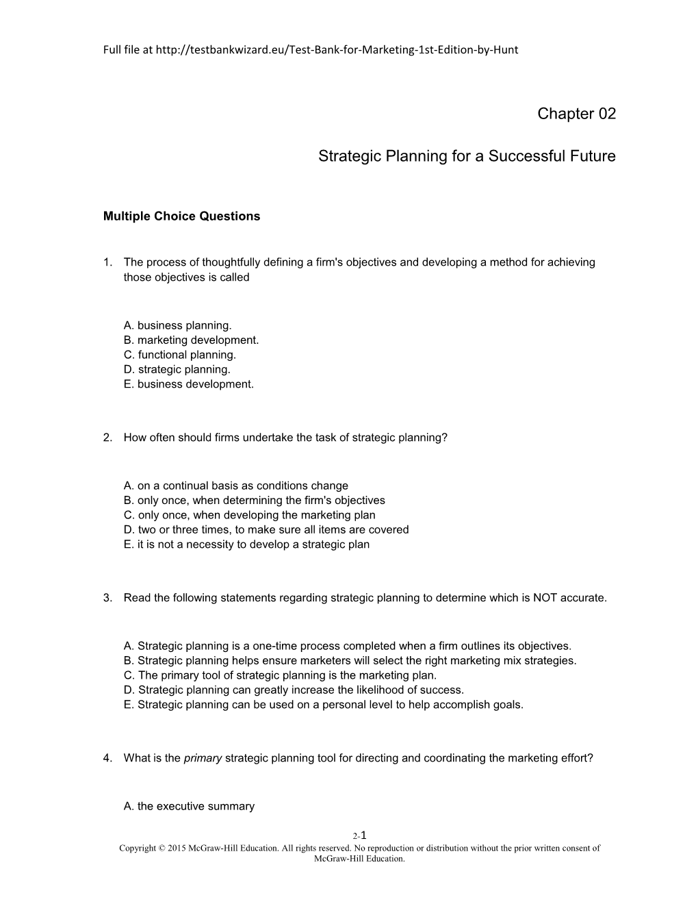 Strategic Planning for a Successful Future