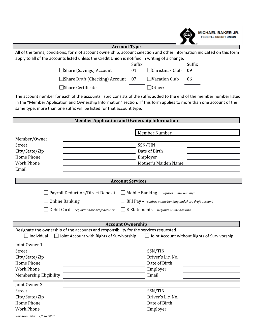 Application for Additional Services
