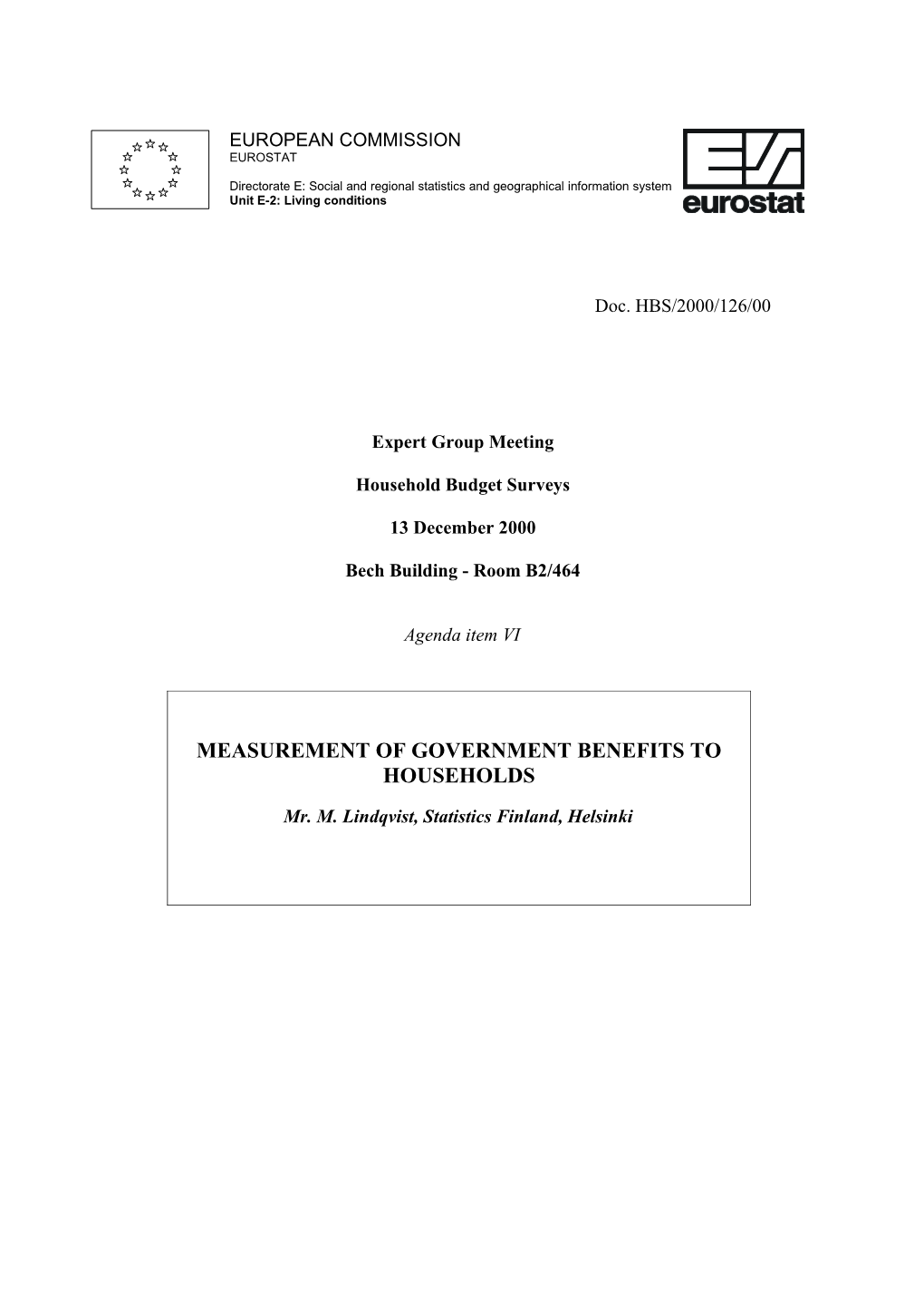 Measuring Government Consumption on Education, Health and Social Services