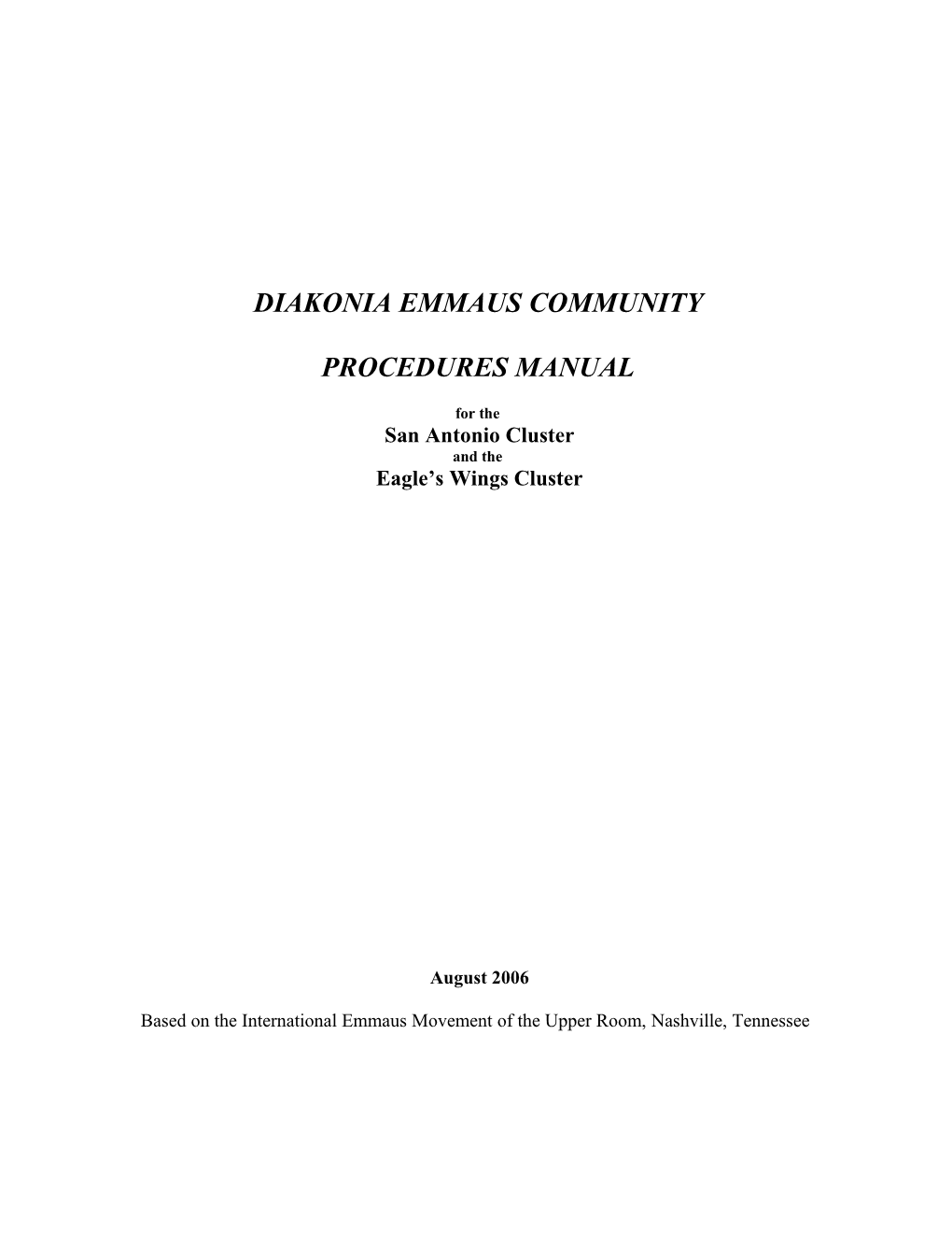Diakonia Emmaus Community