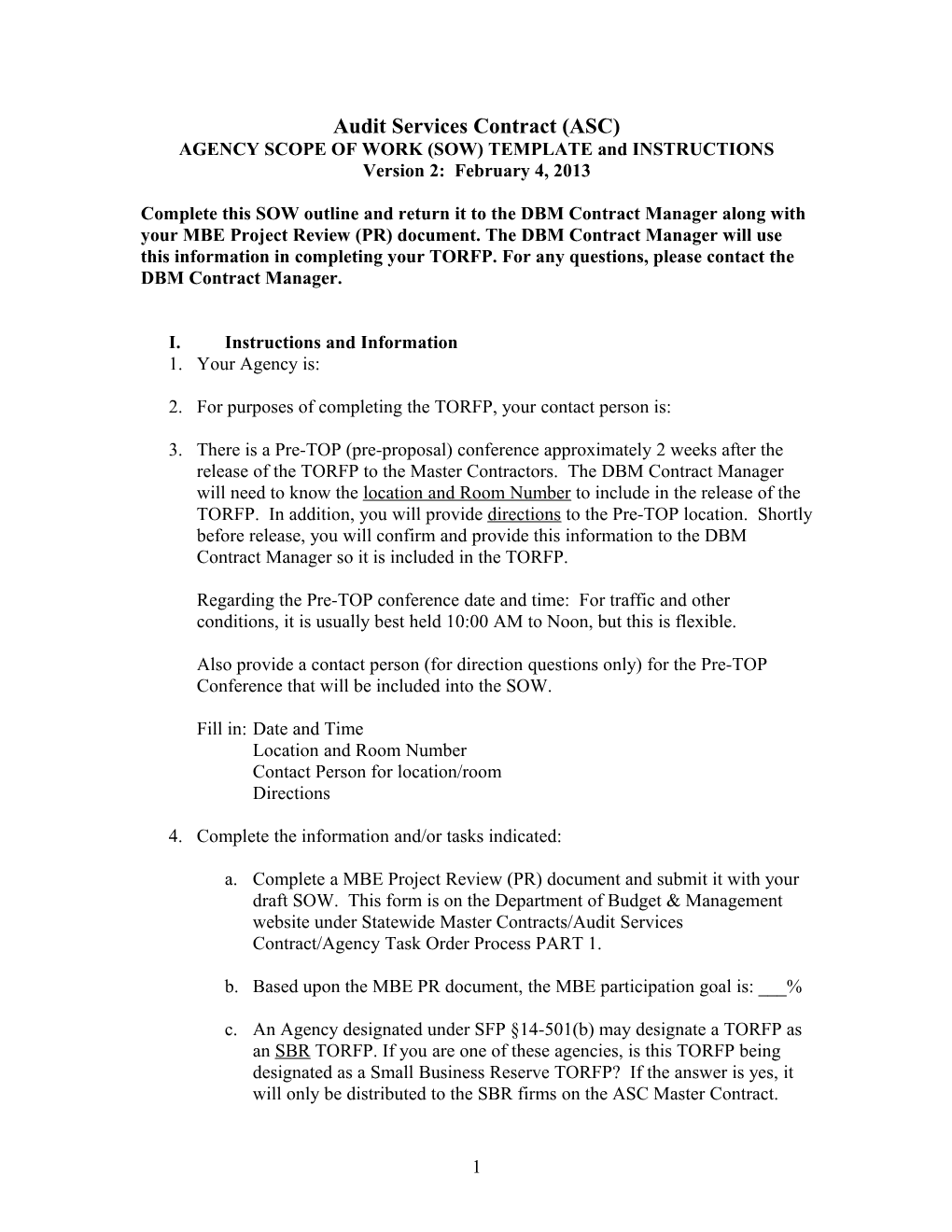 Asc Scope of Work Template