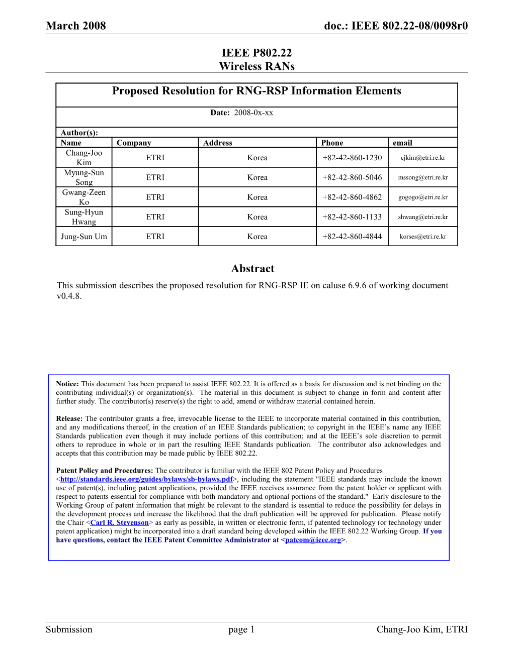 In Clause 6.9.6 RNG-RSP, Two Imformation Elements May Be Included in Table 73