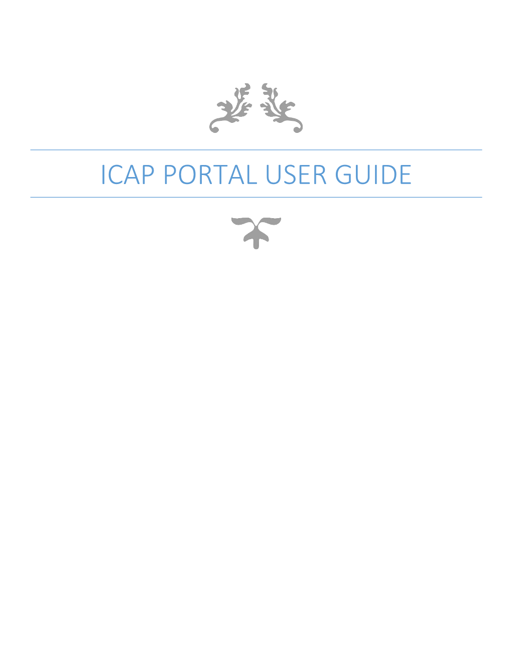Icap Portal User Guide