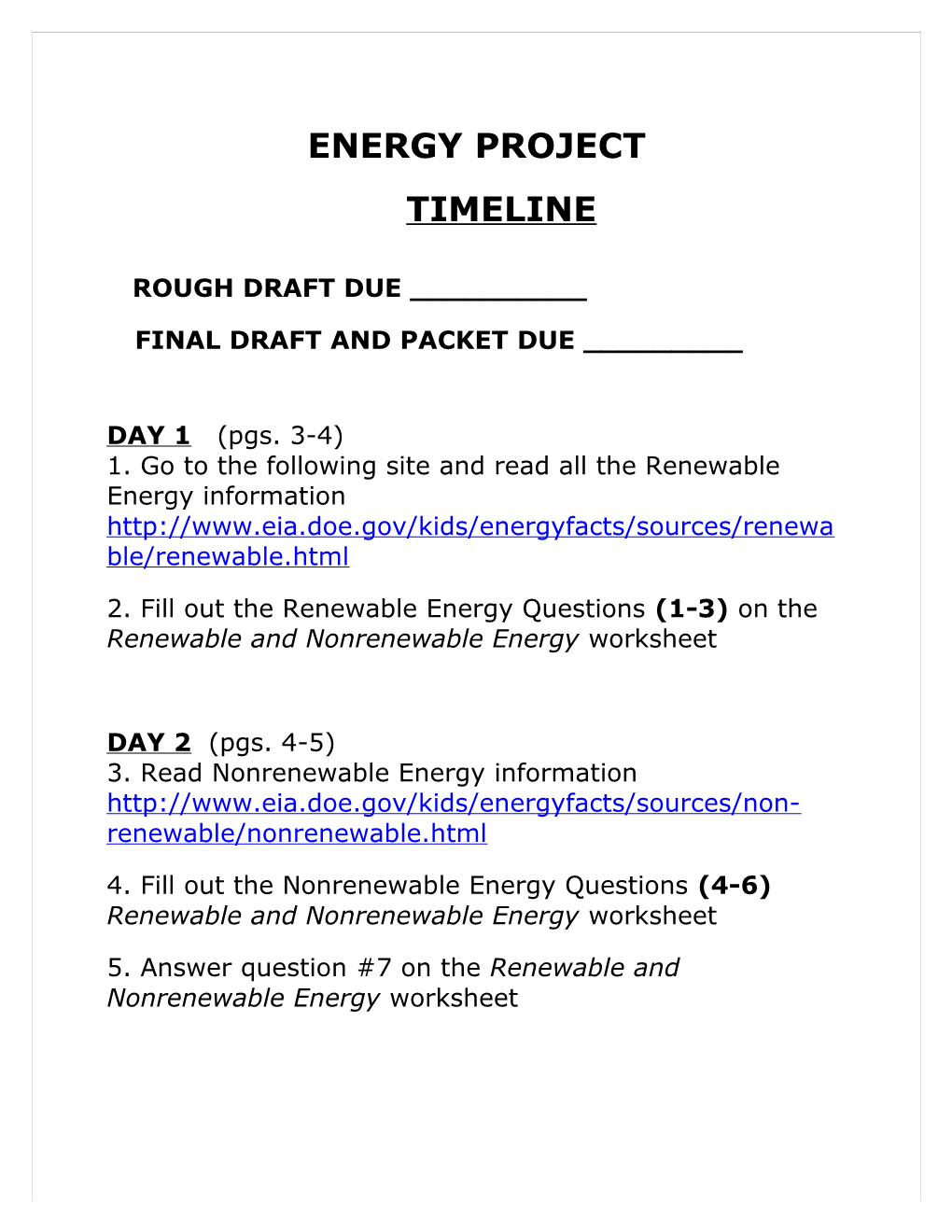 Powering up Energy Project