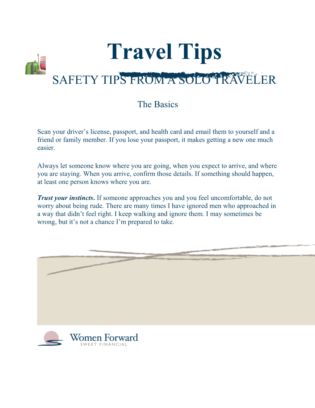 Safety Tips from a Solo Traveler