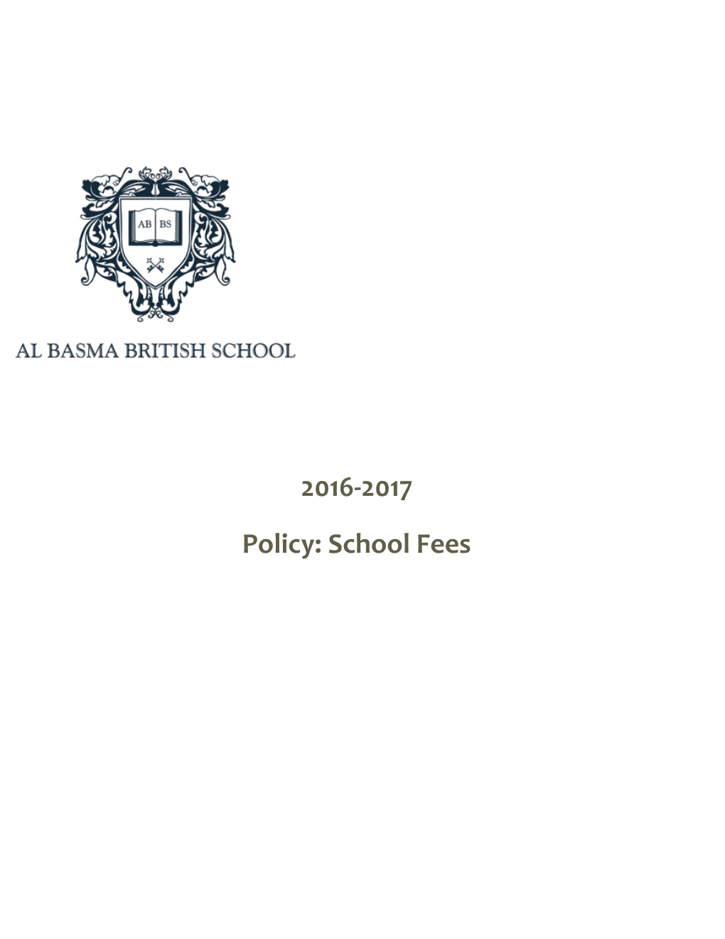 Policy: Tuition, Other Fees and School Income