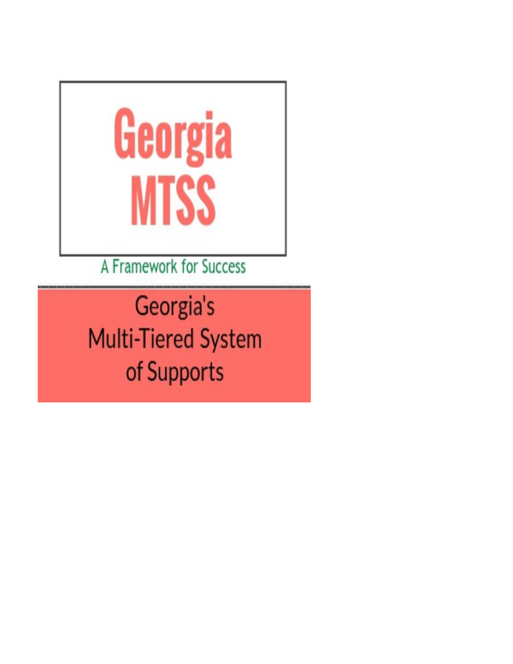 Application to Participate in Georgia MTSS