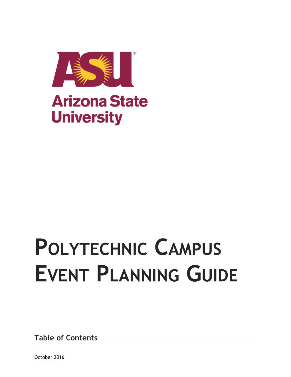 Polytechnic Campus Event Planning Guide