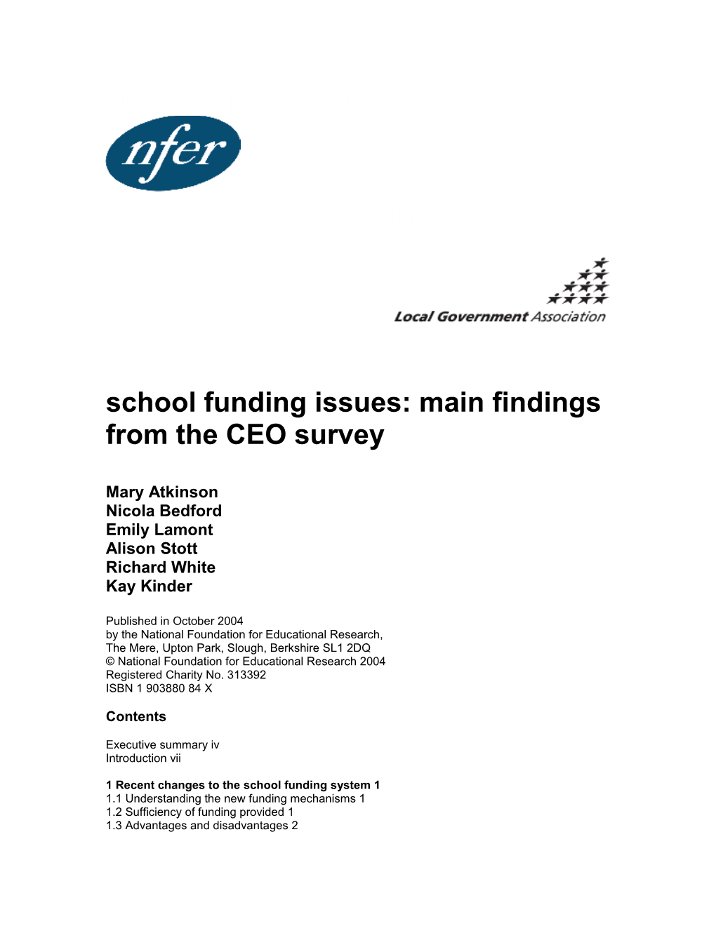 School Funding Issues