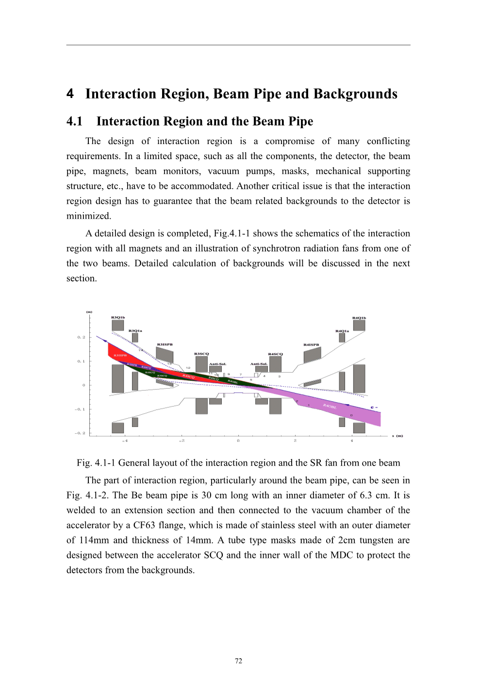 4Interaction Region, Beam Pipe and Backgrounds
