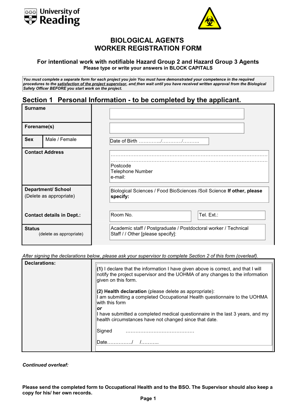 Cl3 Worker Registration Form