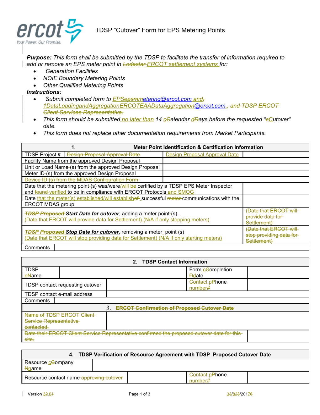 Temporary Exemption Request Application