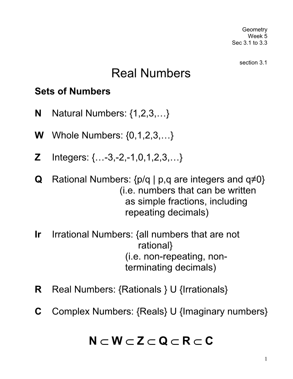 Qrational Numbers: P/Q P,Q Are Integers and Q 0