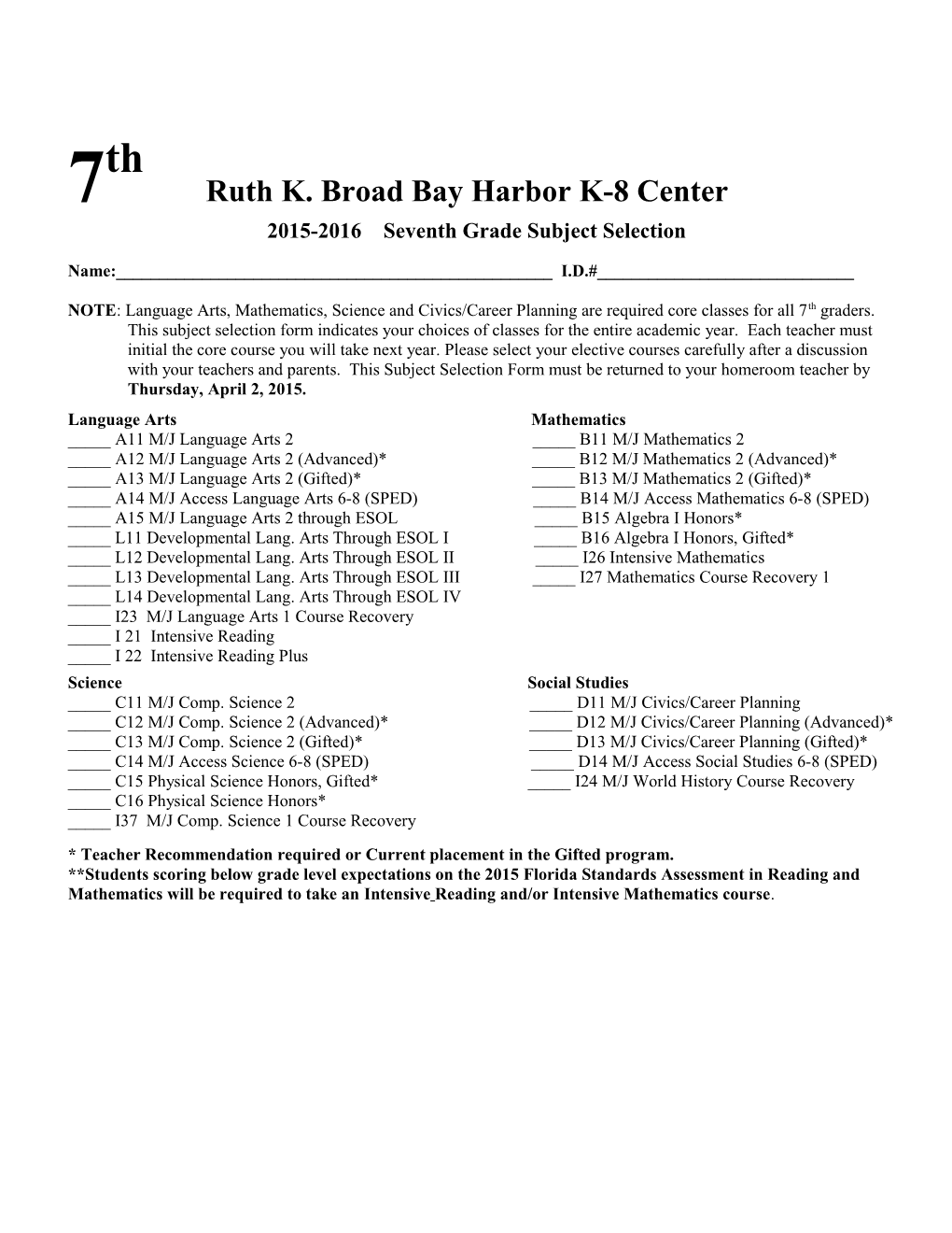 7Th Ruth K. Broad Bay Harbor K-8 Center