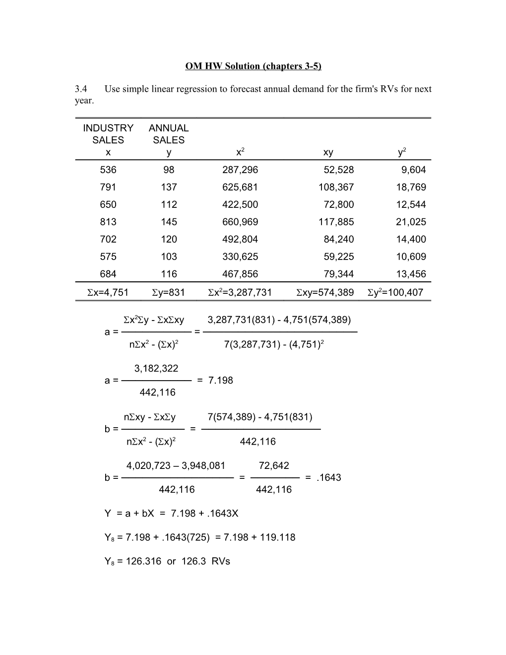 EIN 4334: HW Solution (2006S)