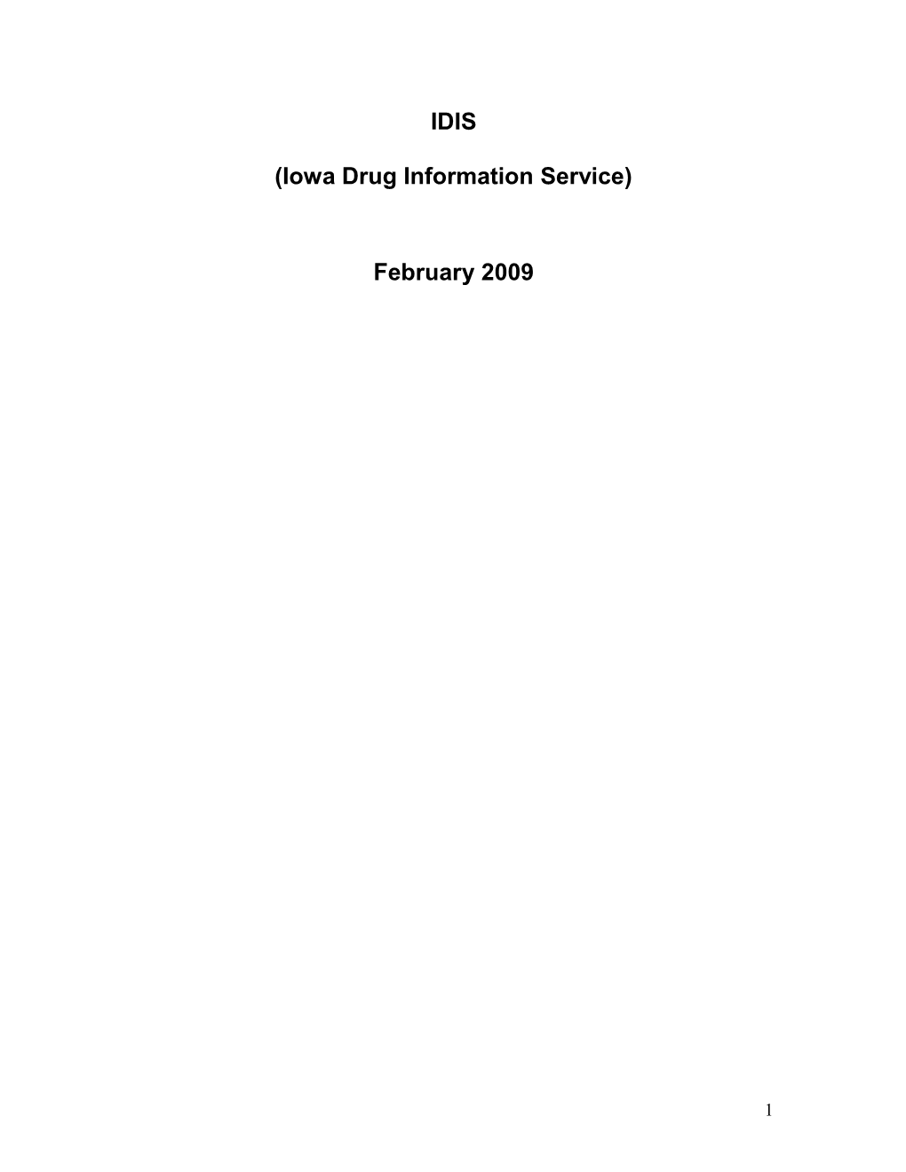 Iowa Drug Information Service