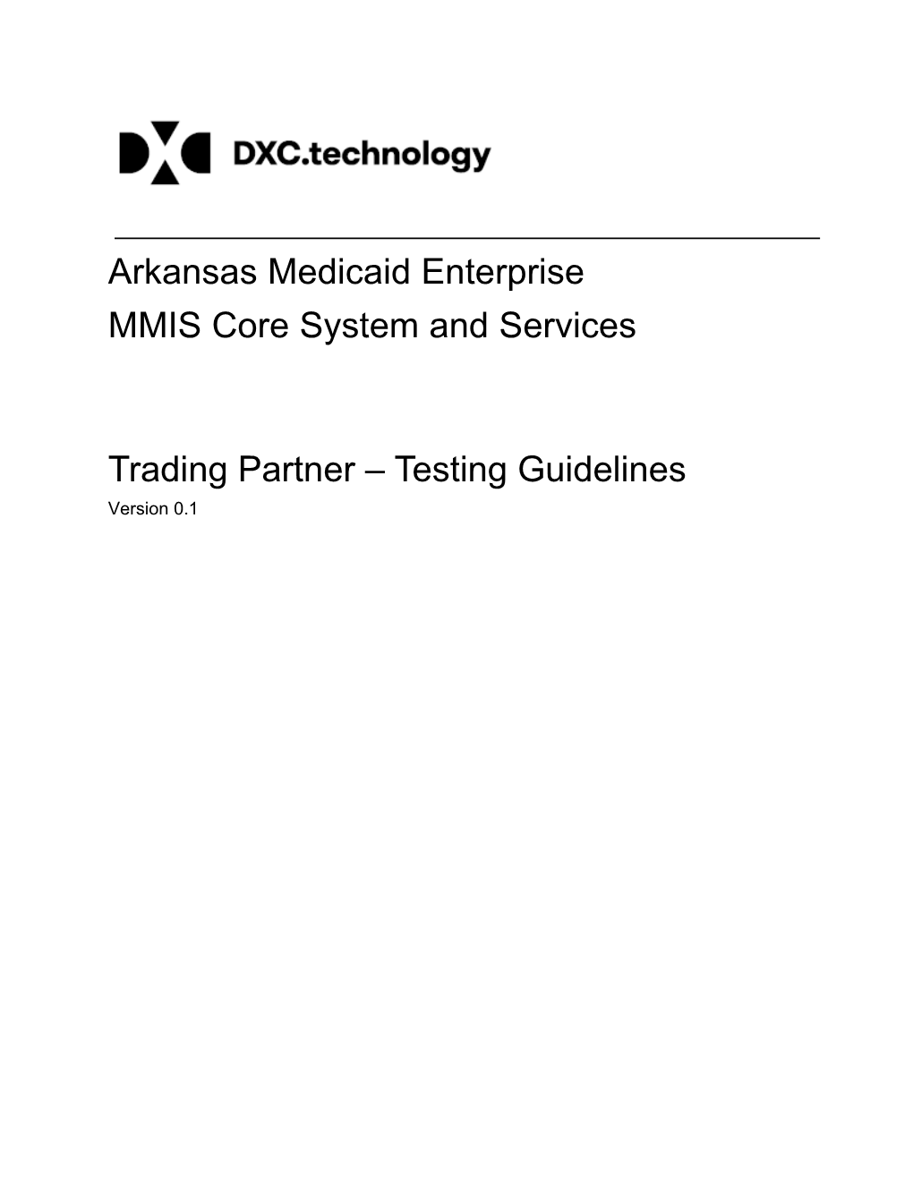 Trading Partner Testing Guidelines