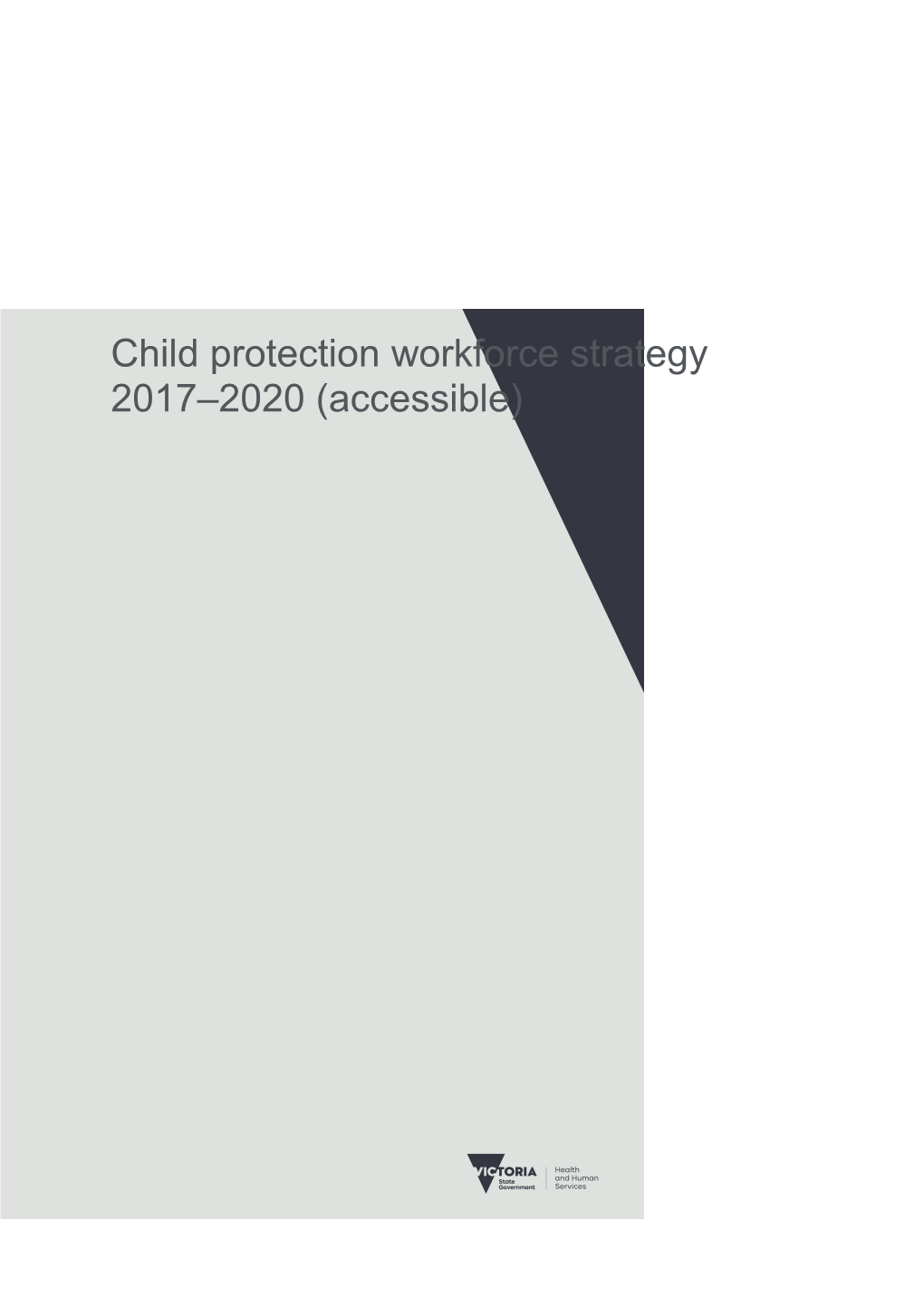 Child Protection Workforce Strategy 2017 2020