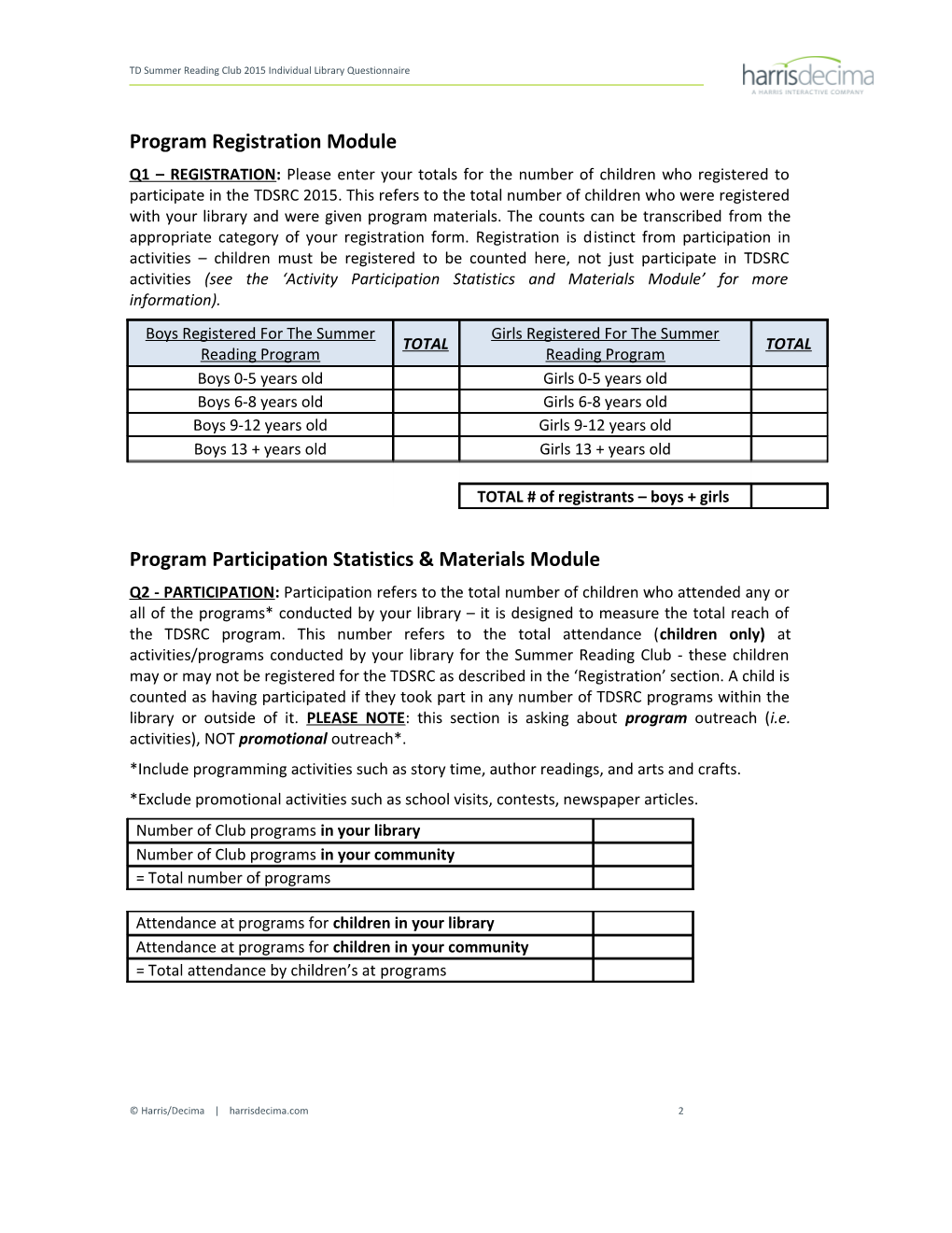 Statistics and Evaluation Form 2015
