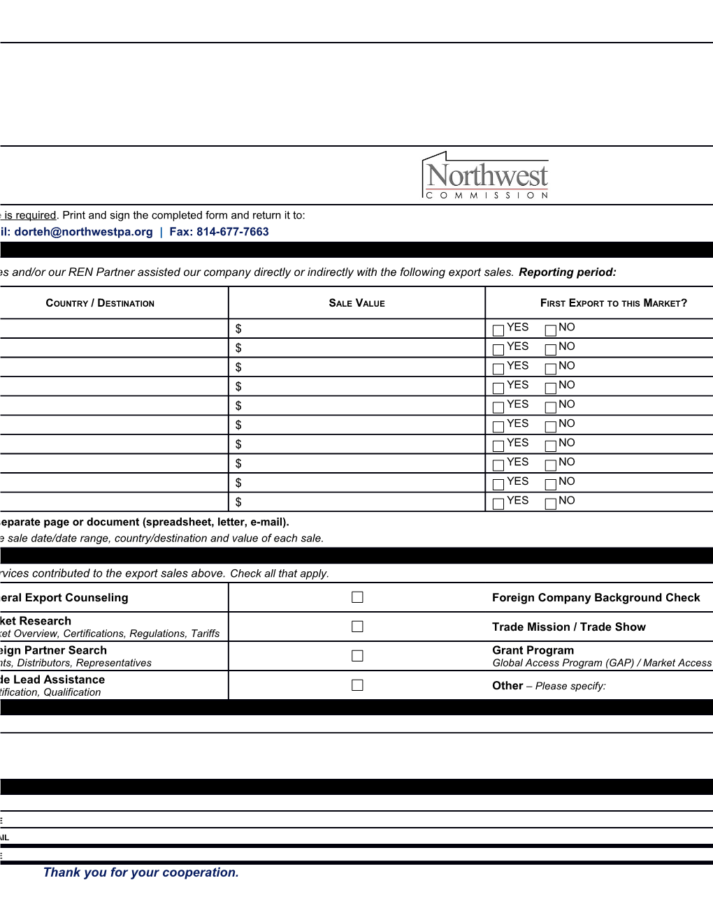 Export Sales Confirmation