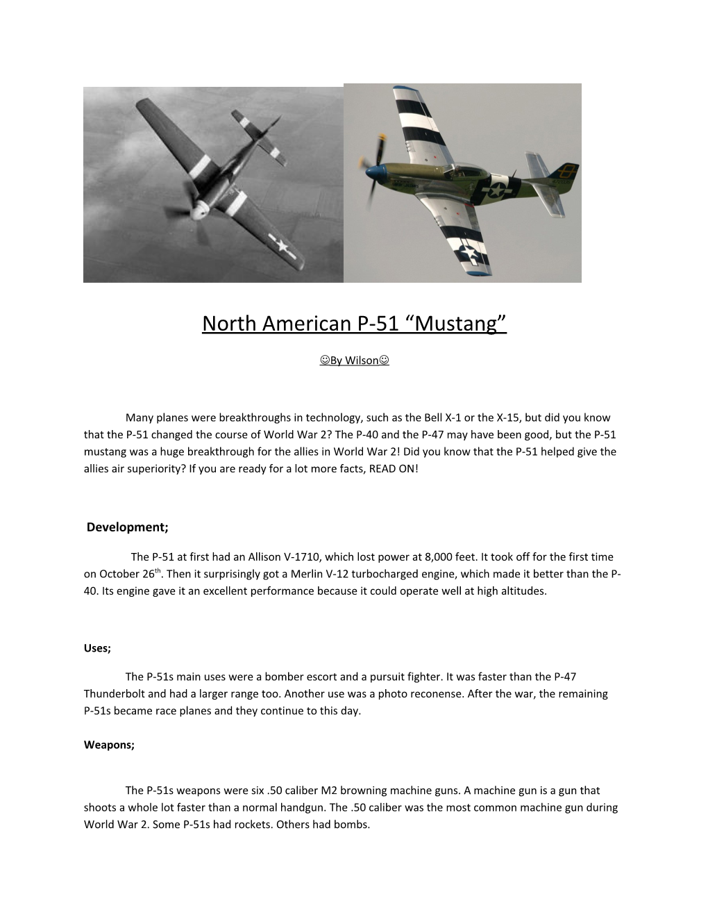 North American P-51 Mustang