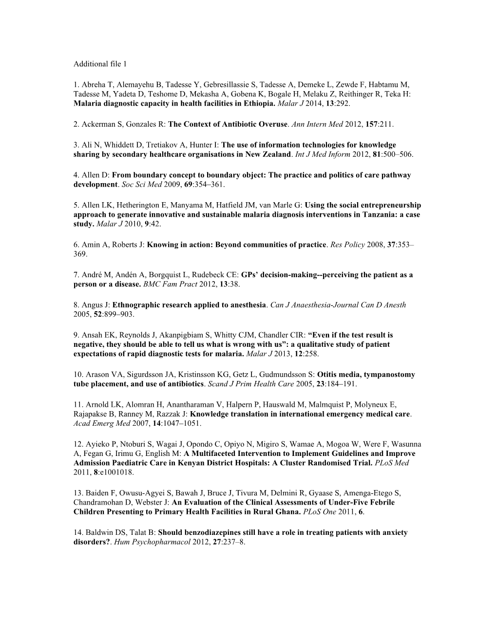 2. Ackerman S, Gonzales R: the Context of Antibiotic Overuse . Ann Intern Med 2012, 157:211