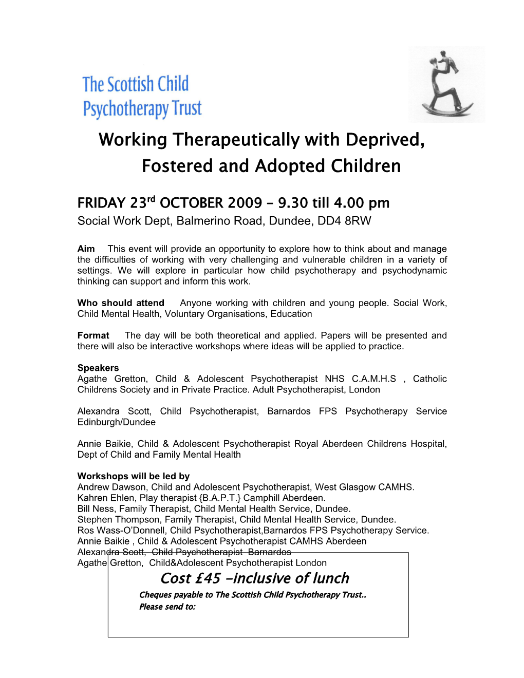 Working Therapeutically with Deprived, Fostered and Adopted Children