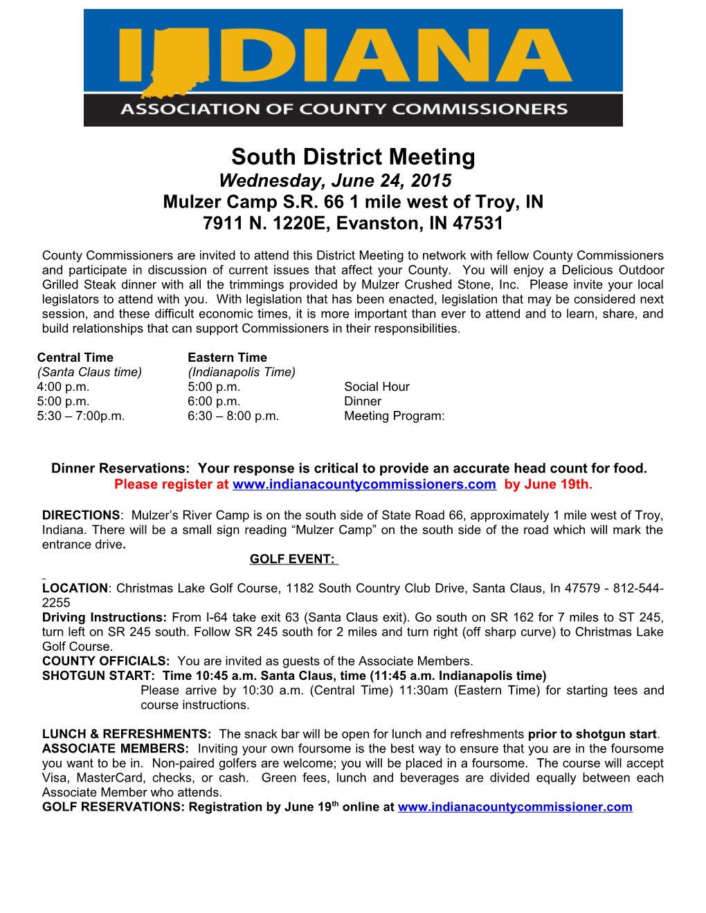 Northwest District Meeting