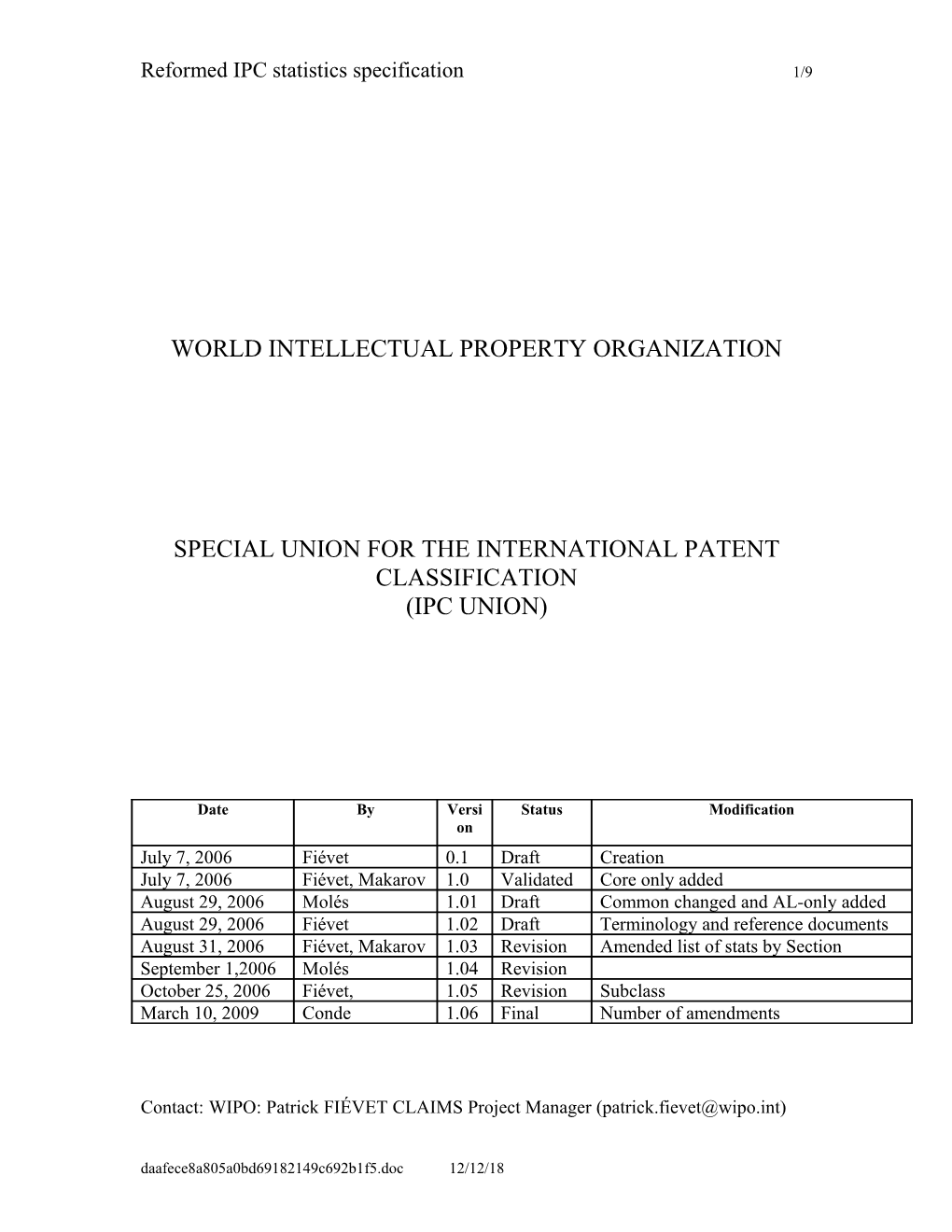 IPCR Output File Sepcs