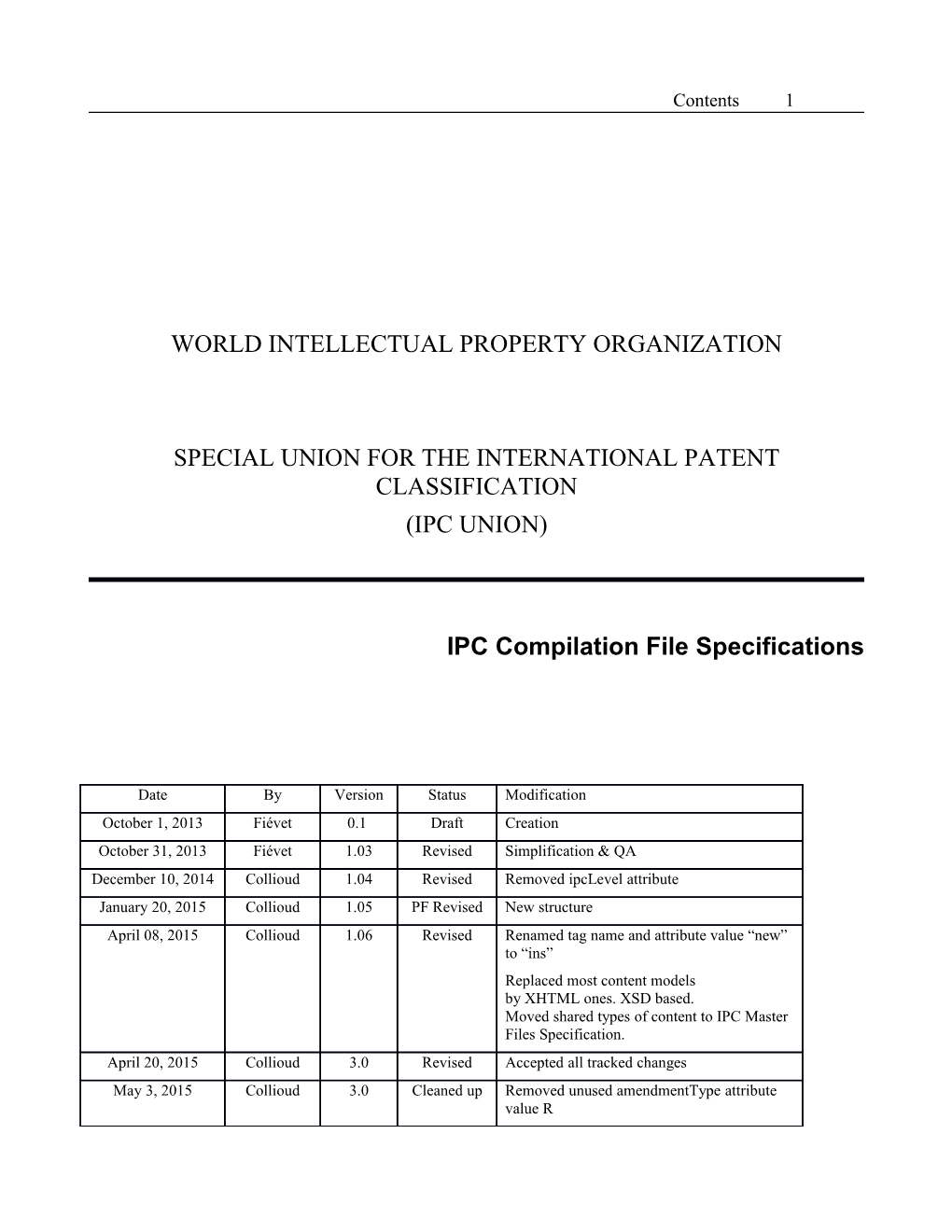 IPC Compilation File Specifications