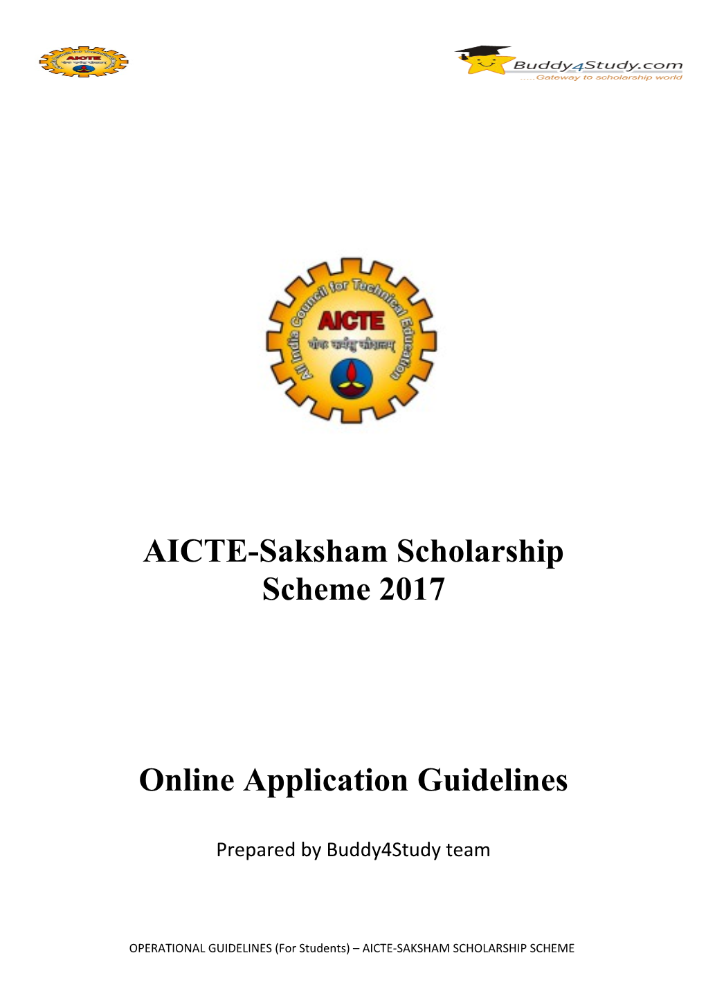 AICTE-Saksham Scholarship Scheme 2017