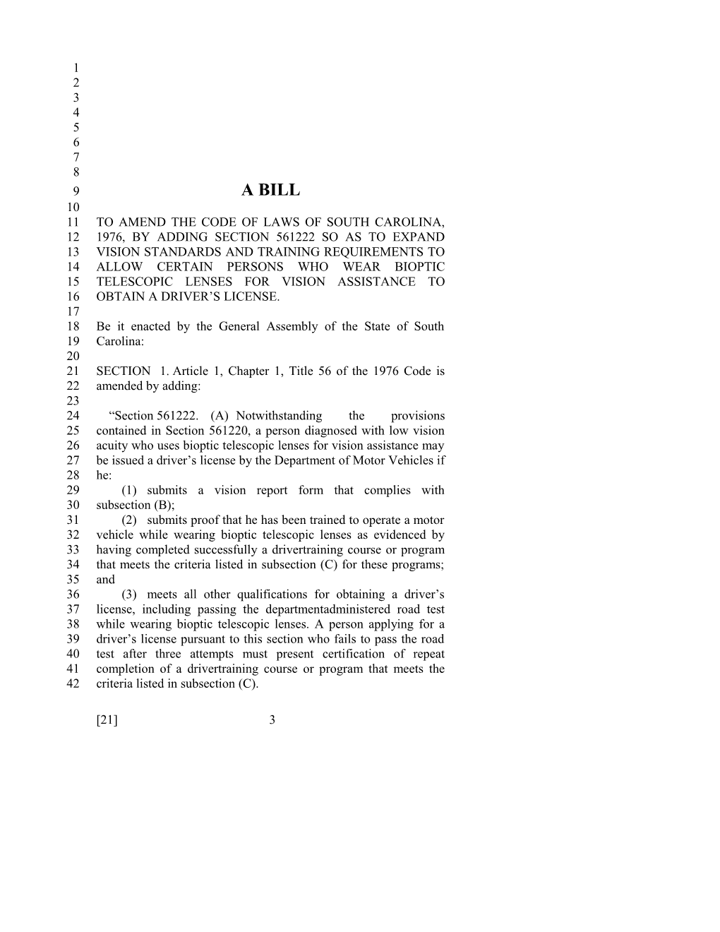 2015-2016 Bill 21 Text of Previous Version (May 19, 2016) - South Carolina Legislature Online