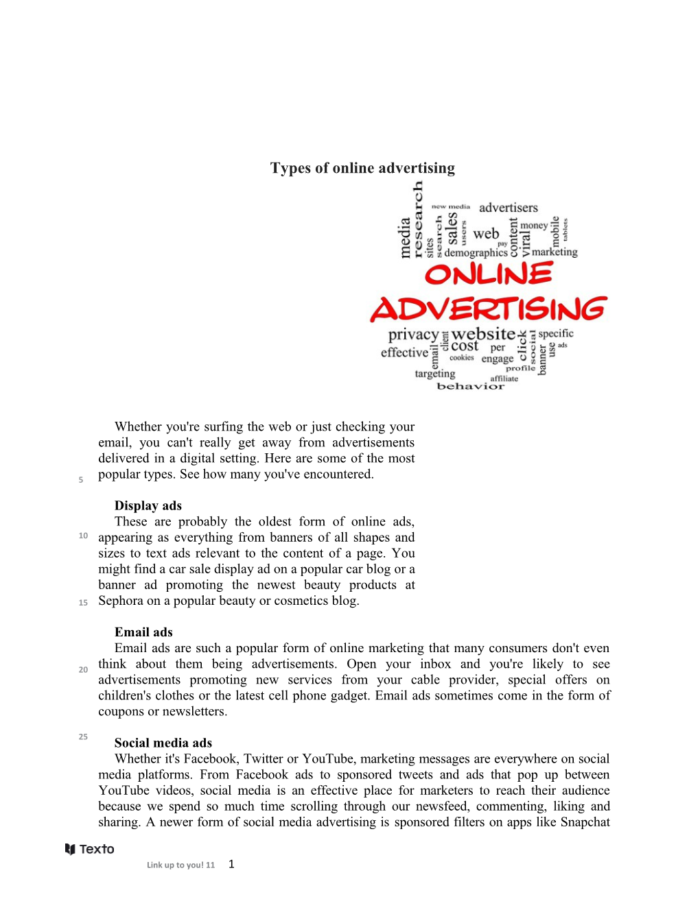 1.You Can Find Many Online Advertisements