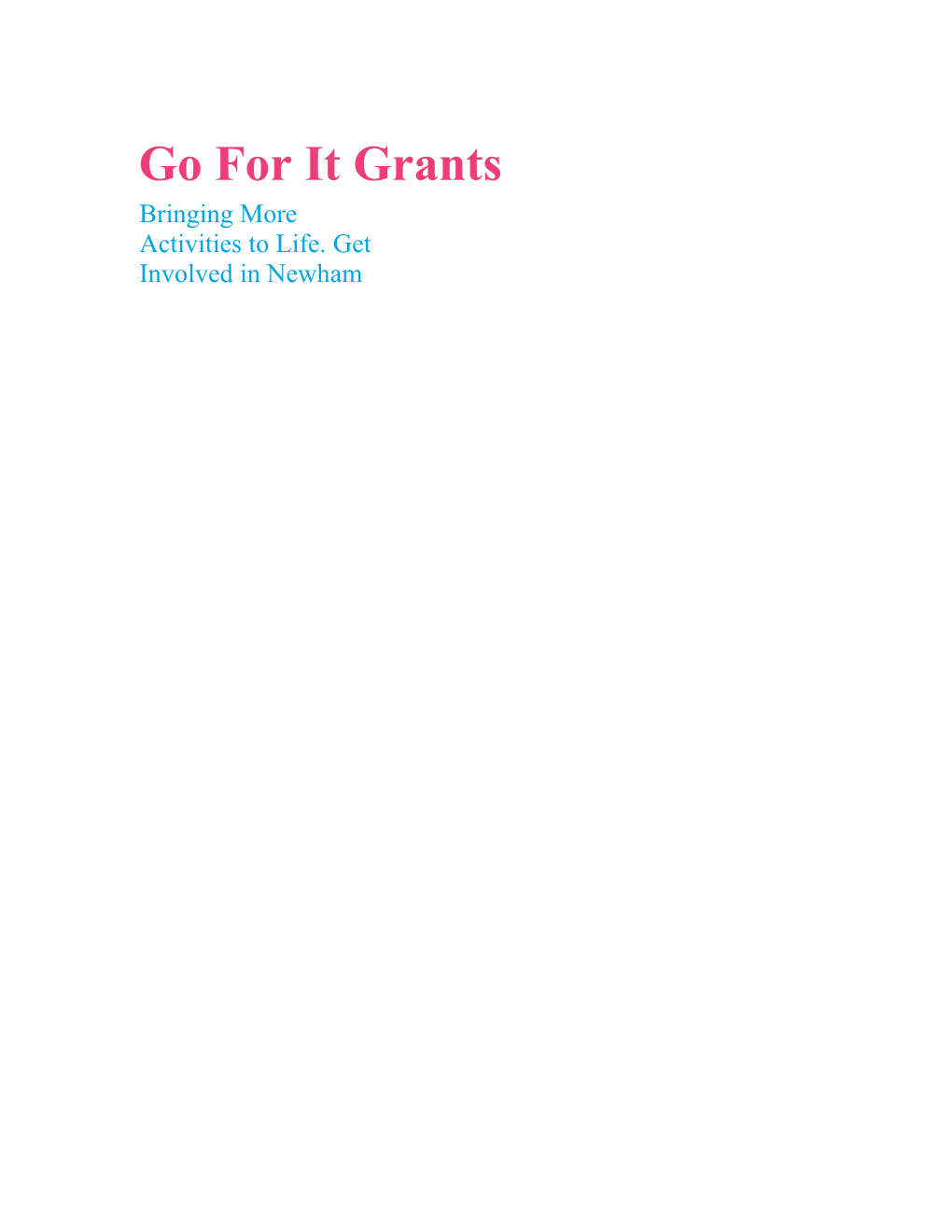 Guidance on Go for It Grants 2018