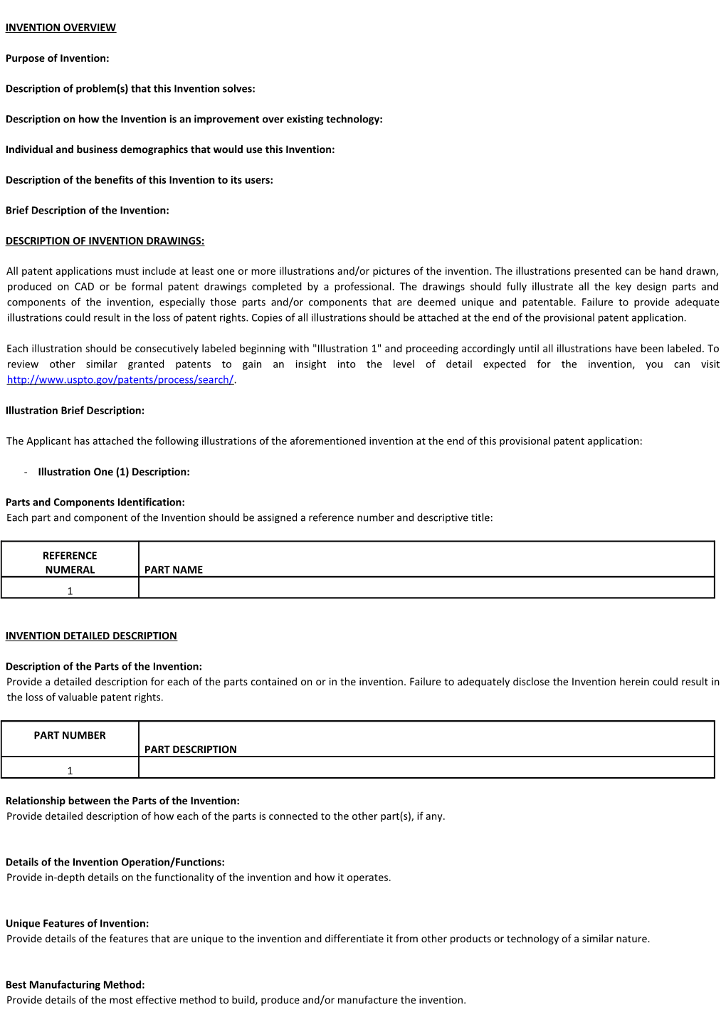 Provisional Patent Cover Letter