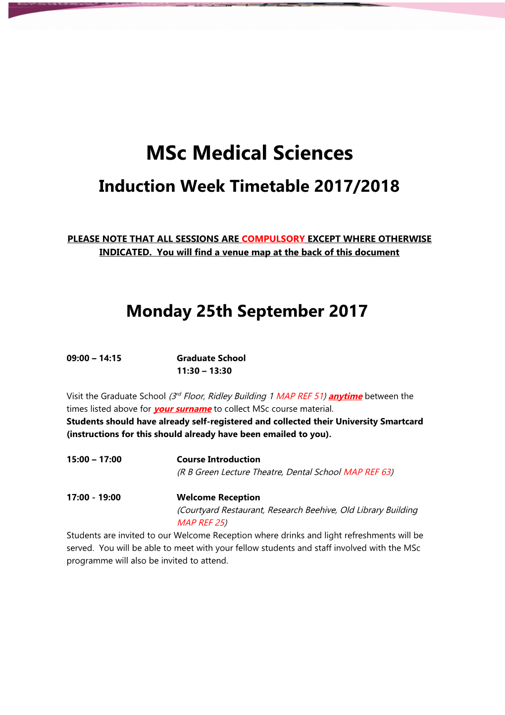 Msc Medical Sciences