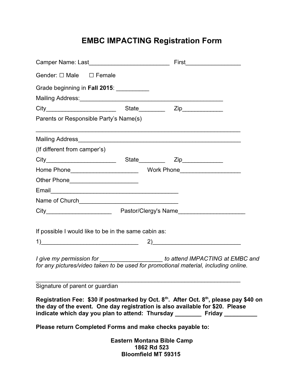 EMBC Registration Form