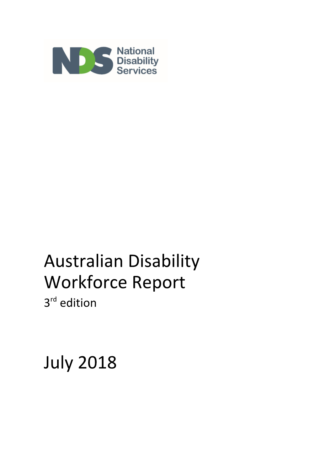 Australian Disability Workforce Report
