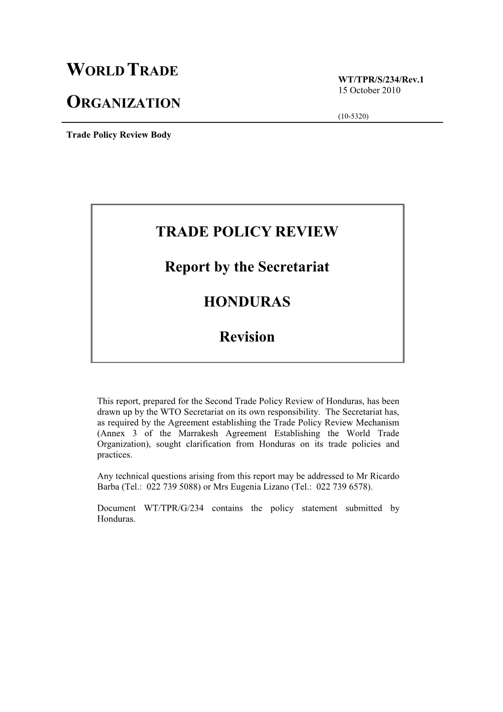 (2)Trade and Investment Policy Frameworkviii