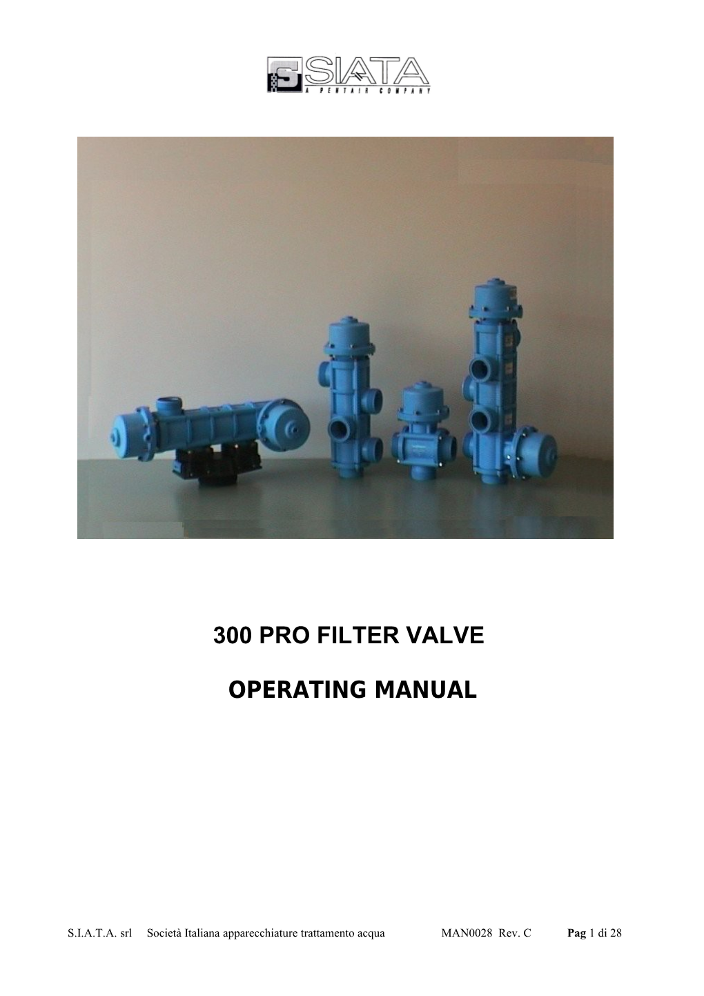 Manuale Pro Filter 300 Versione Inglese