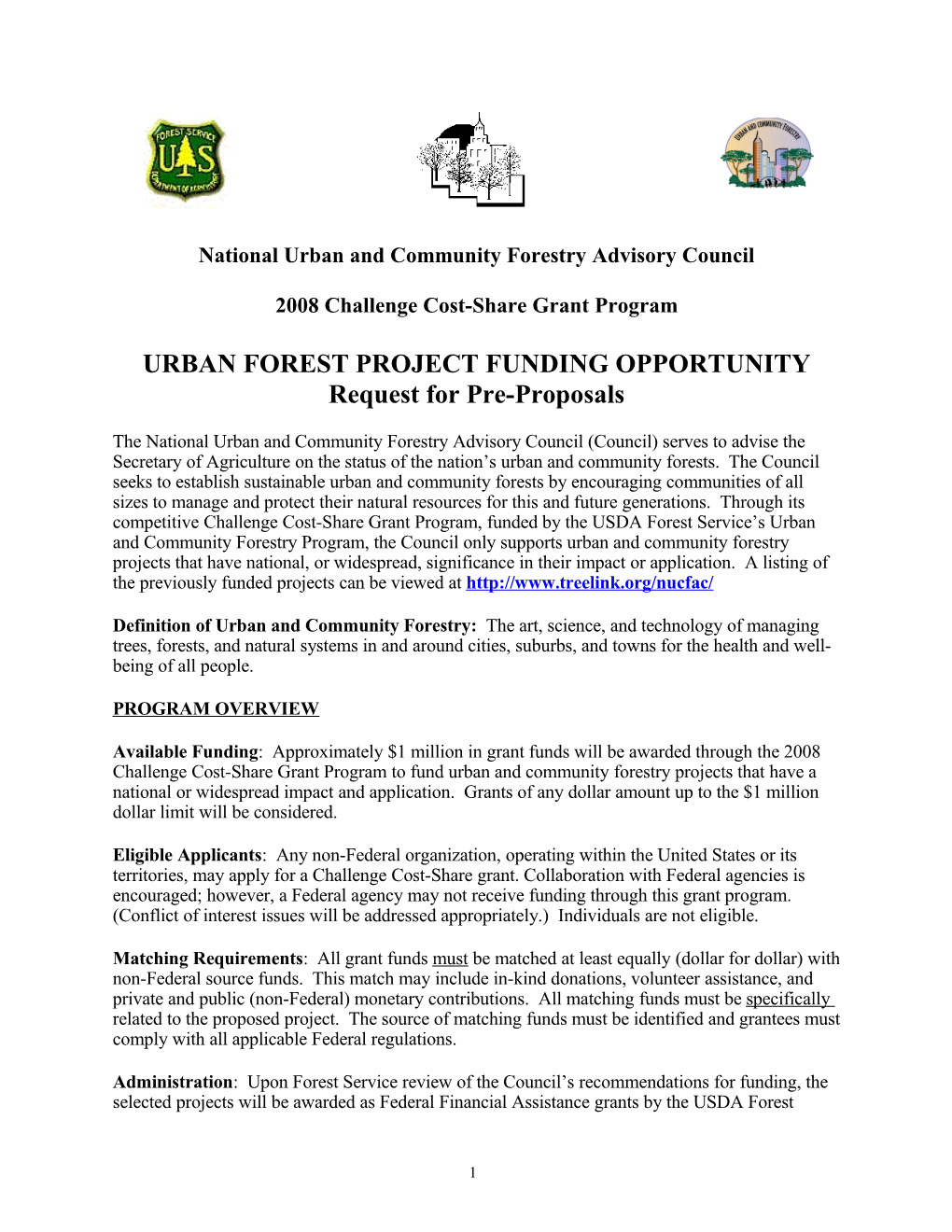 National Urban and Community Forestry Advisory Council
