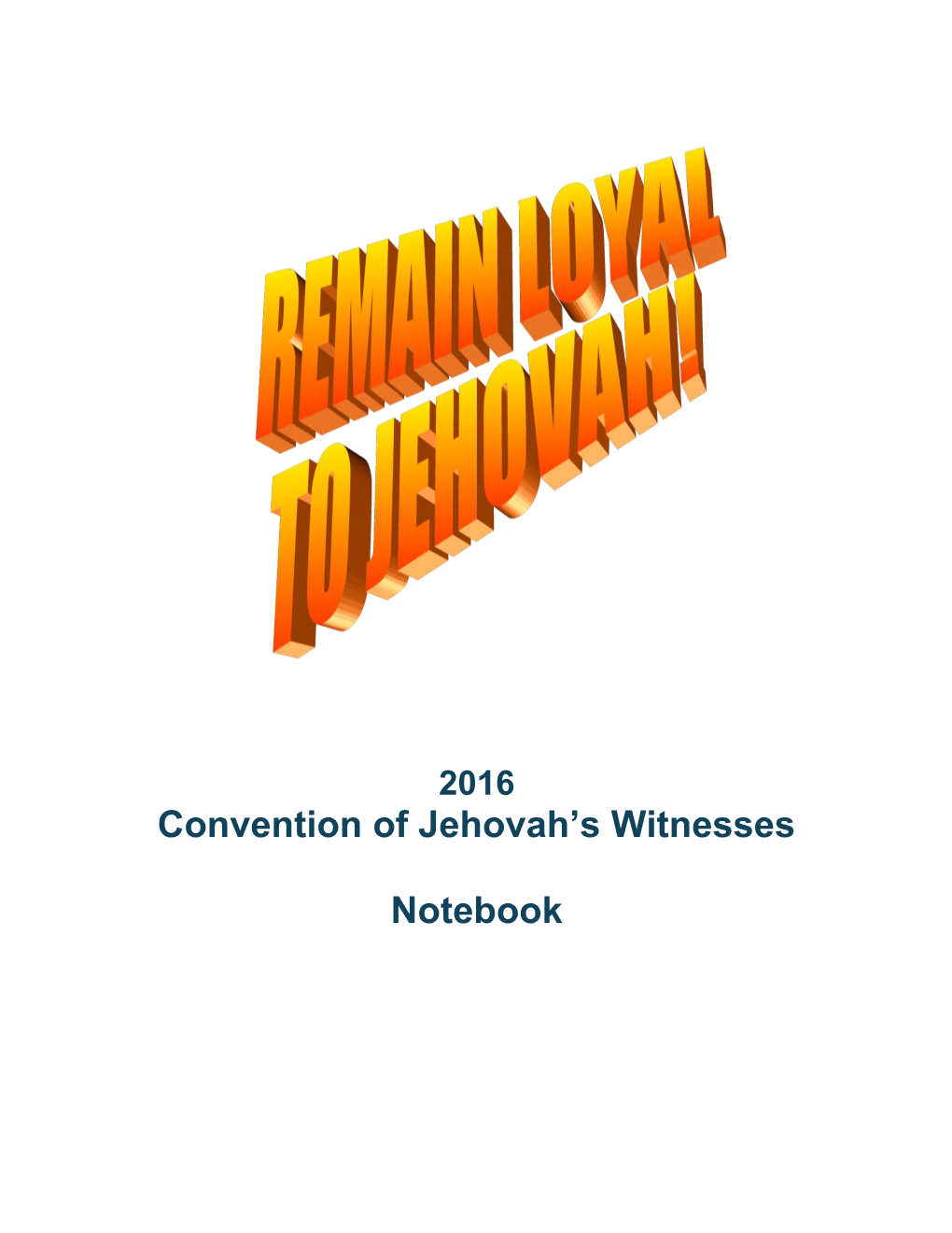 Convention of Jehovah S Witnesses