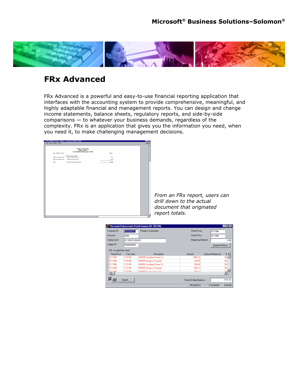 Solomon Frx Advanced Fact Sheet