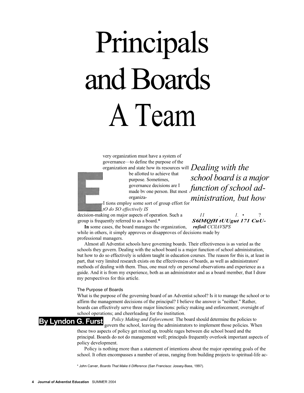 Dealing with the School Board Is a Major Function of School Administration, but How