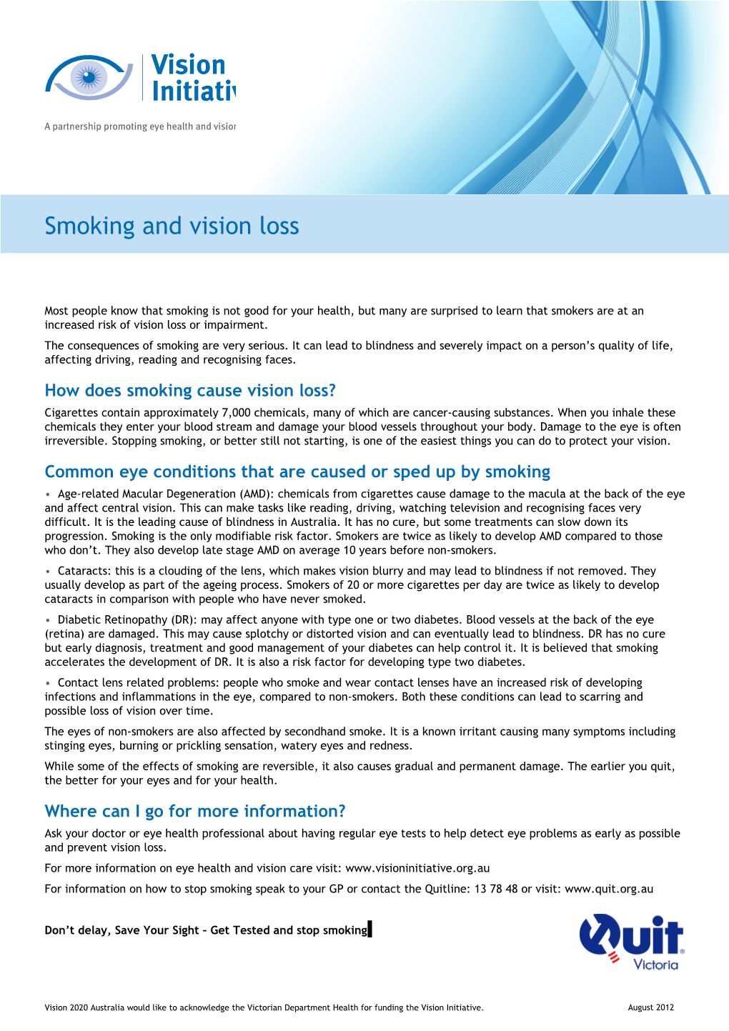 Smoking and Vision Loss