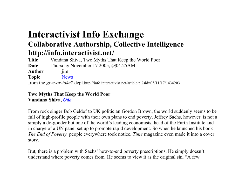Interactivist Info Exchange