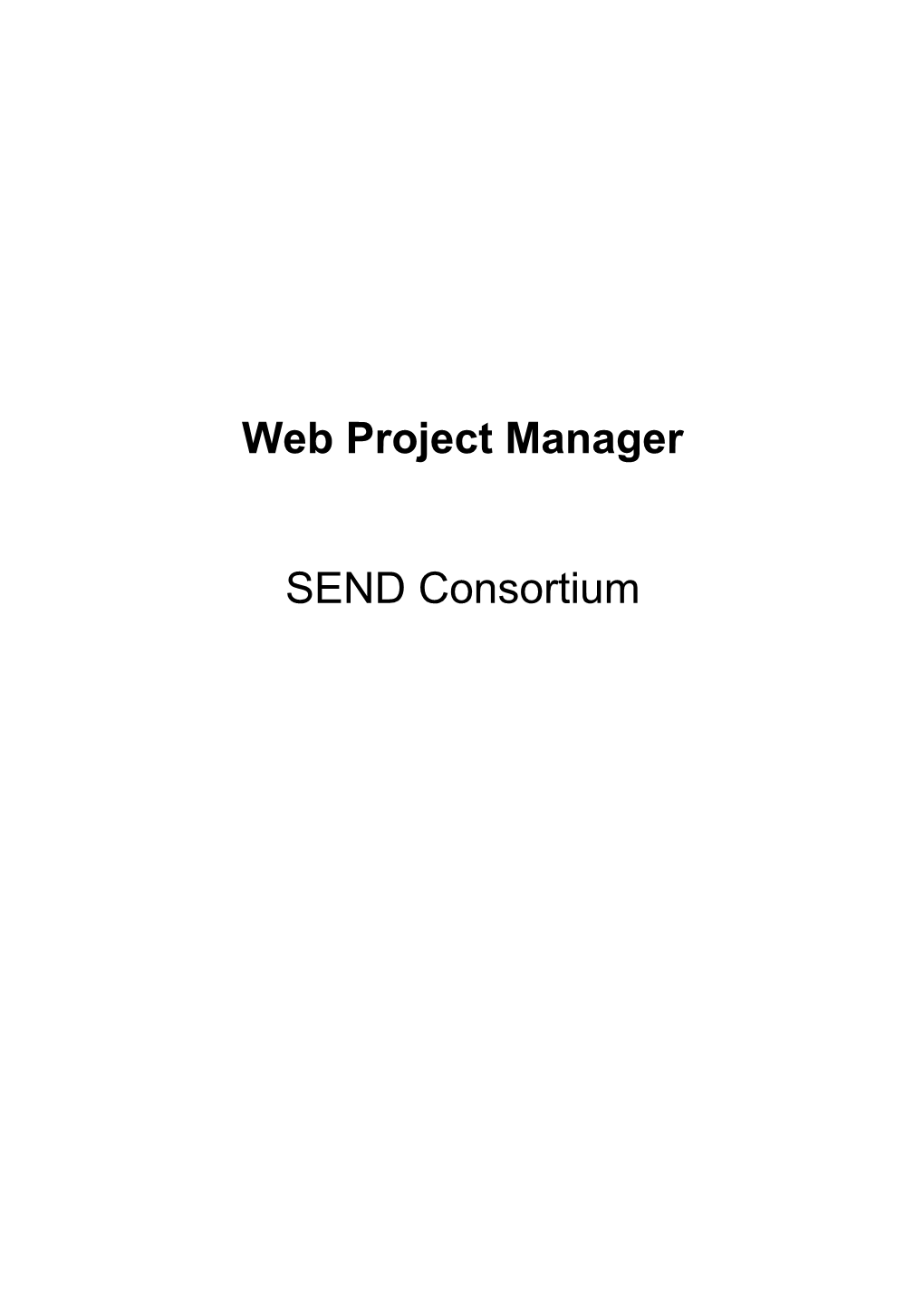 Web Project Manager