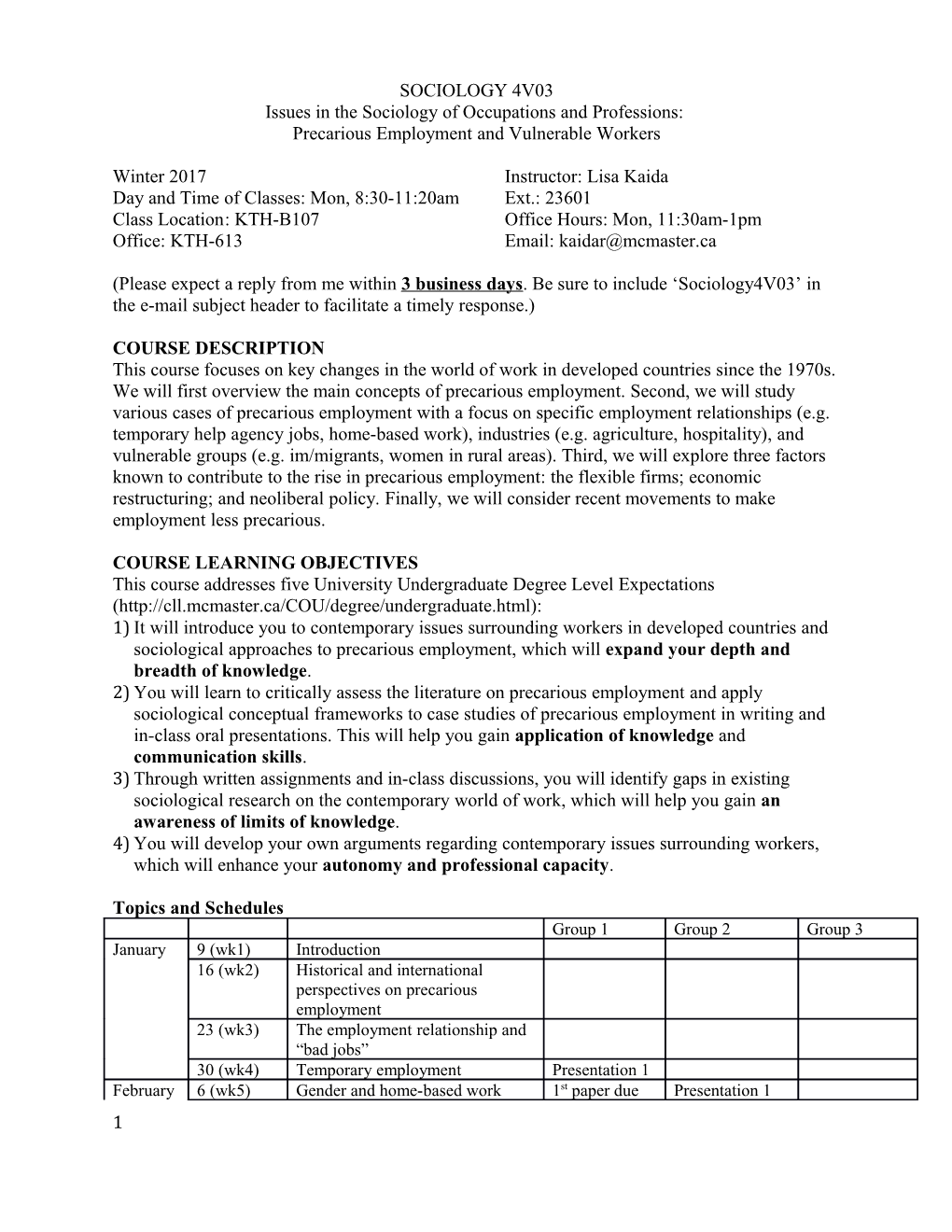 Issues in the Sociology of Occupations and Professions